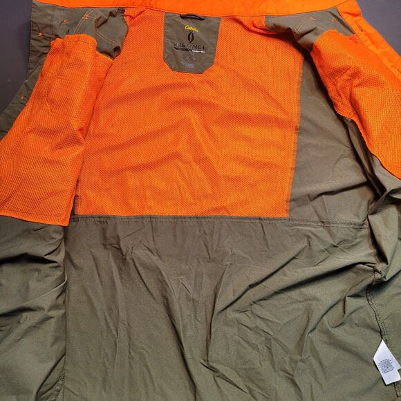 Cabela's Instinct Shirt Mens XL Orange Bird Hunting Game Long Sleeve Vented EUC - Picture 4 of 12